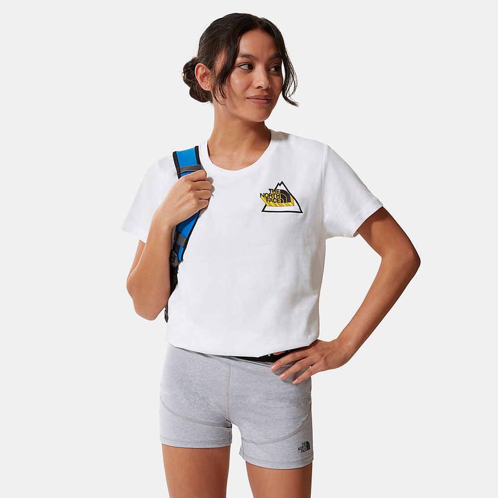 The North Face T-Shirts Womens Australia - The North Face Threeyama White (MPF-085163)